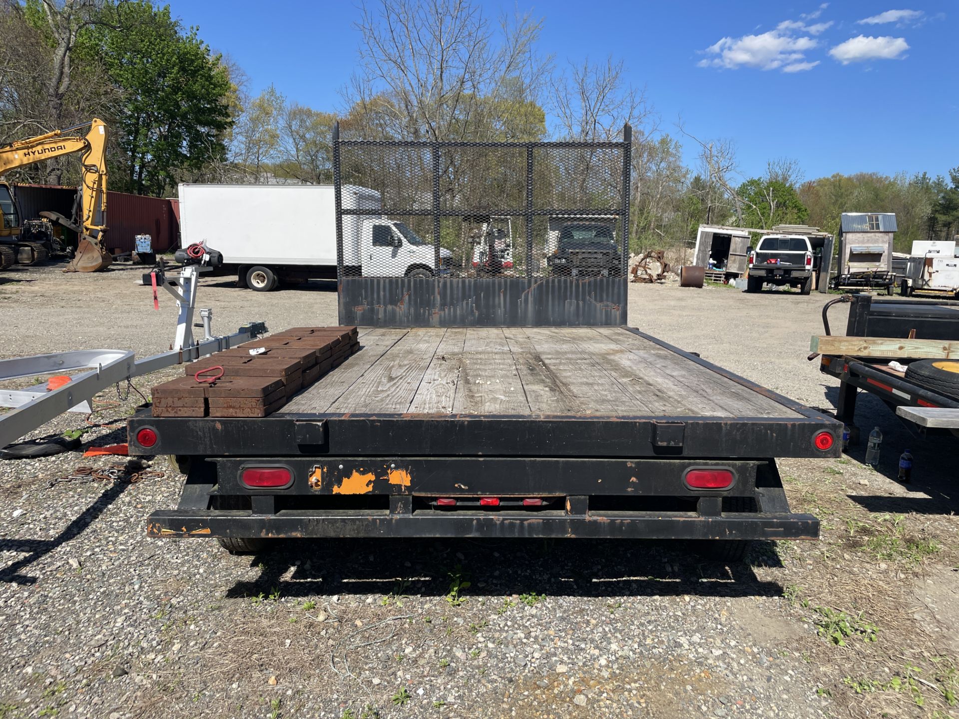Tandem Axle 8' x 12' Wood Deck Trailer, Pintle Hitch, Stake Pockets, Vin#1S91S1627W1132045 (NO TITLE - Image 5 of 7