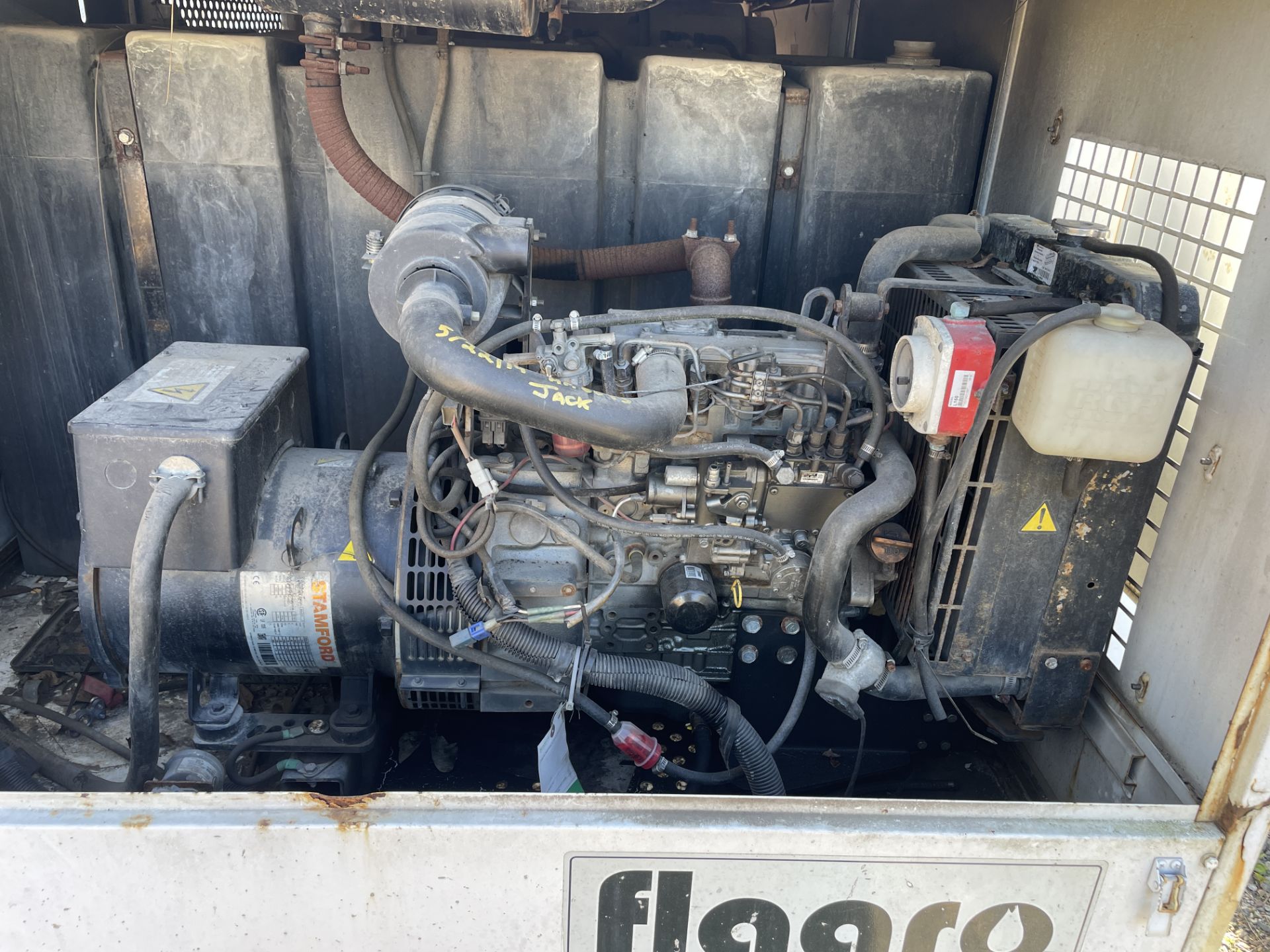 NO TITLE 2011 Flagro #FVO1000TR 2-Axle Portable Heater w/ Yanmar 3 Cyl. Diesel Engine w/ 11,489 Hour - Image 3 of 9