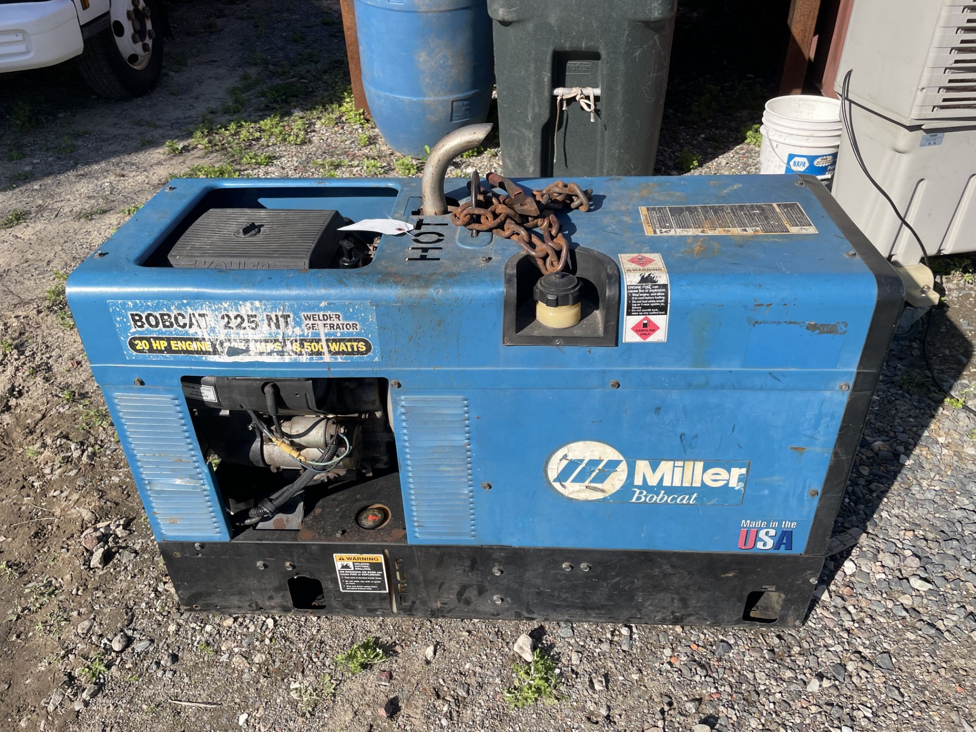 (RUNS) Miller Bobcat Generator/Welder #225NT 8500w, 20Hp, Hrs: 898