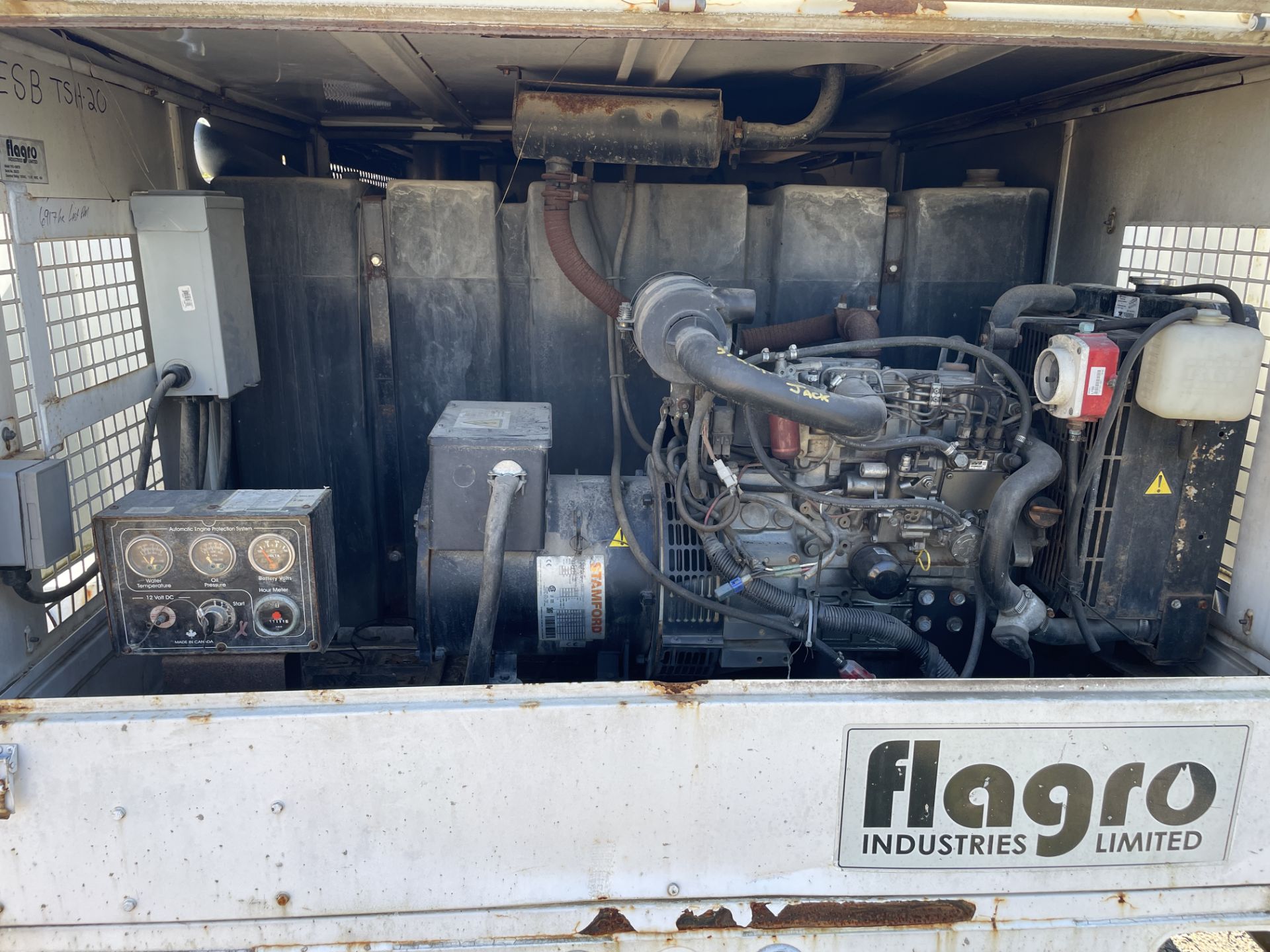 NO TITLE 2011 Flagro #FVO1000TR 2-Axle Portable Heater w/ Yanmar 3 Cyl. Diesel Engine w/ 11,489 Hour - Image 4 of 9