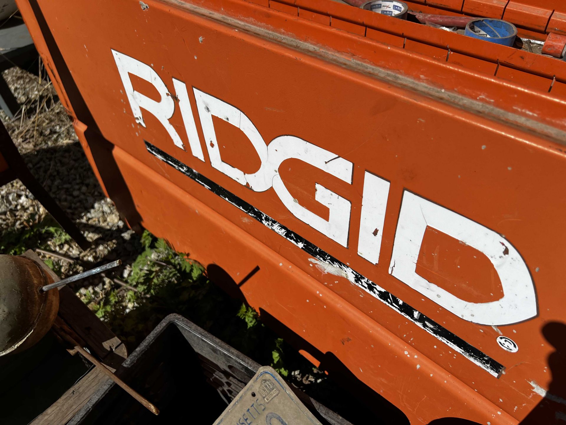 {LOT} Ridgid #2048 Jobox w/Asst. Welding Leads (Inspection Encouraged) - Image 3 of 3