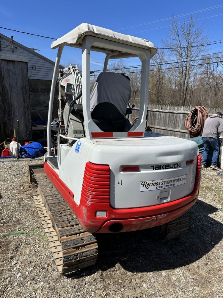 MASONRY & CONSTRUCTION EQUIPMENT - (2) SKID STEERS & TAKEUCHI MINI EXCAVATOR - (2) ISUZU DUMP TRUCKS - CUBE VAN - COMPRESSORS - (5) CONEX BOXES