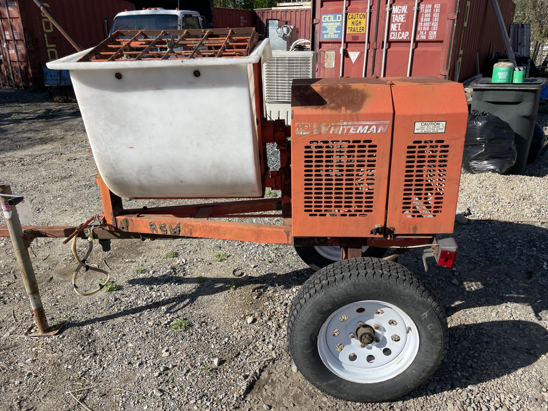 Towable Whiteman Multi Quip Gas Powered Cement Mixer - Image 4 of 5