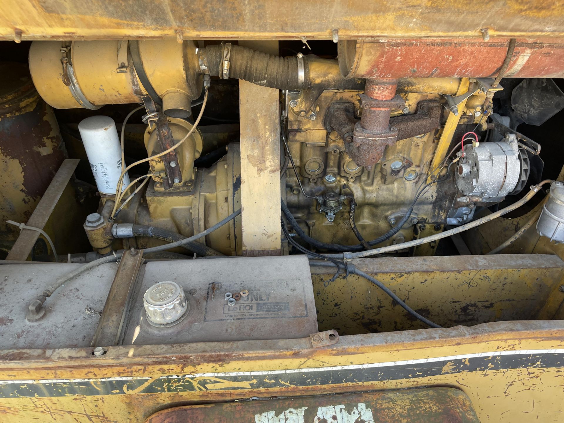 NO TITLE Single Axle Towable LeRoi Compressor, Diesel, w/Pintle Hitch (Not Running) - Image 2 of 4