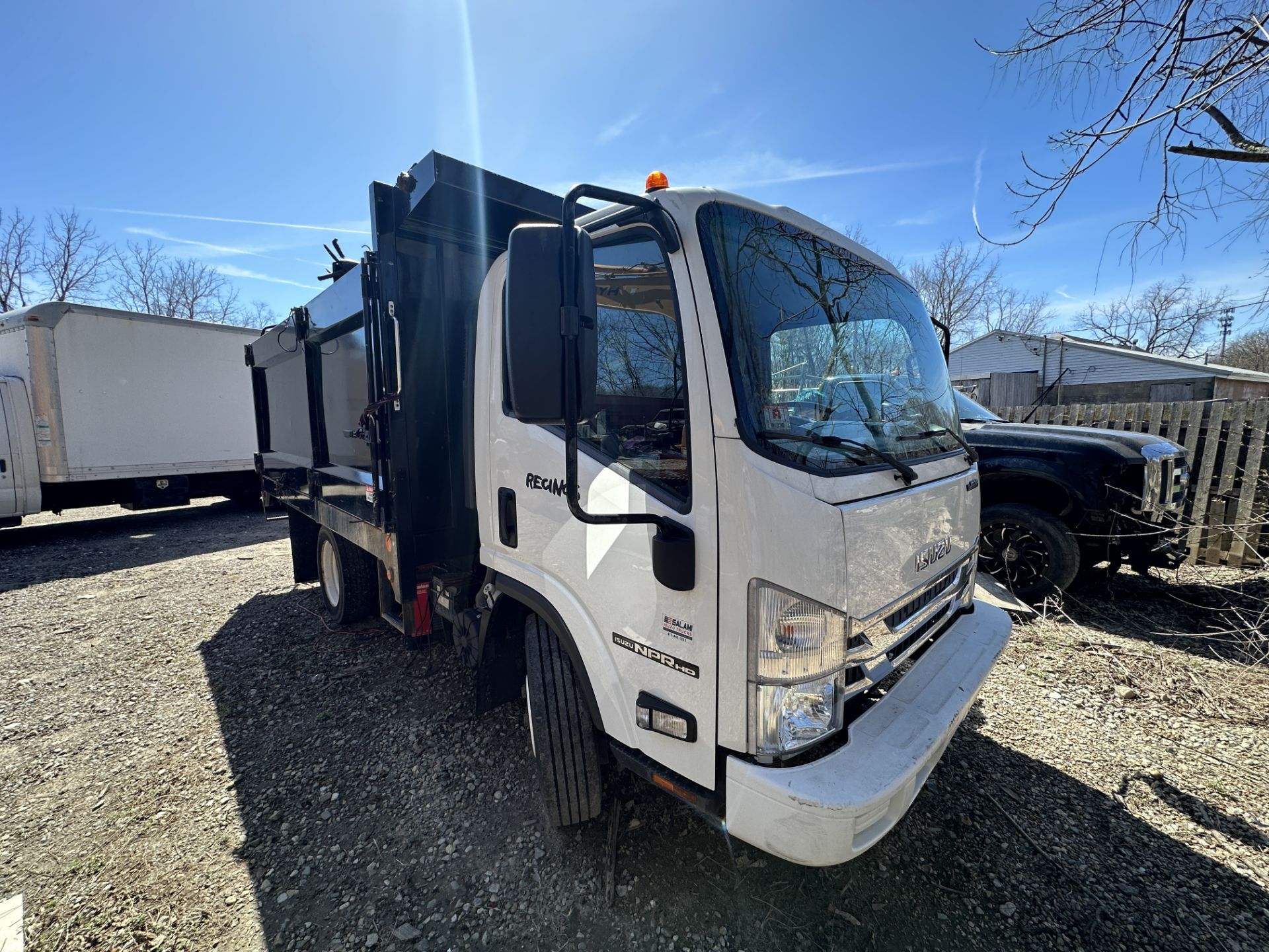 2019 Isuzu NPR HD Gas 6- Wheel 12' Dump Truck w/8 Cylinder Motor, Side Door, Buyers Tool Box (VIDEO) - Image 3 of 9