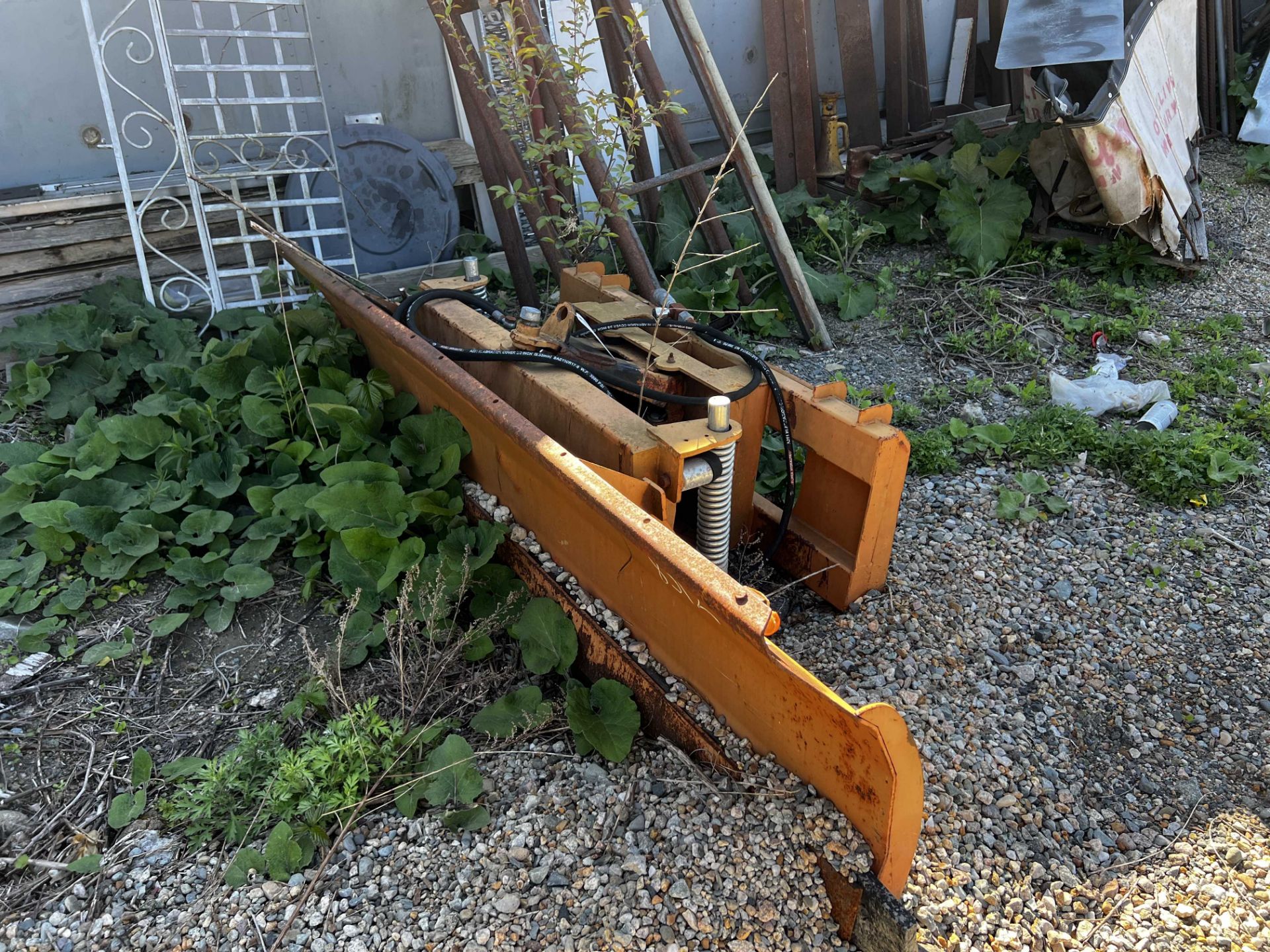 7' Skid Steer Angled Plow Attachment