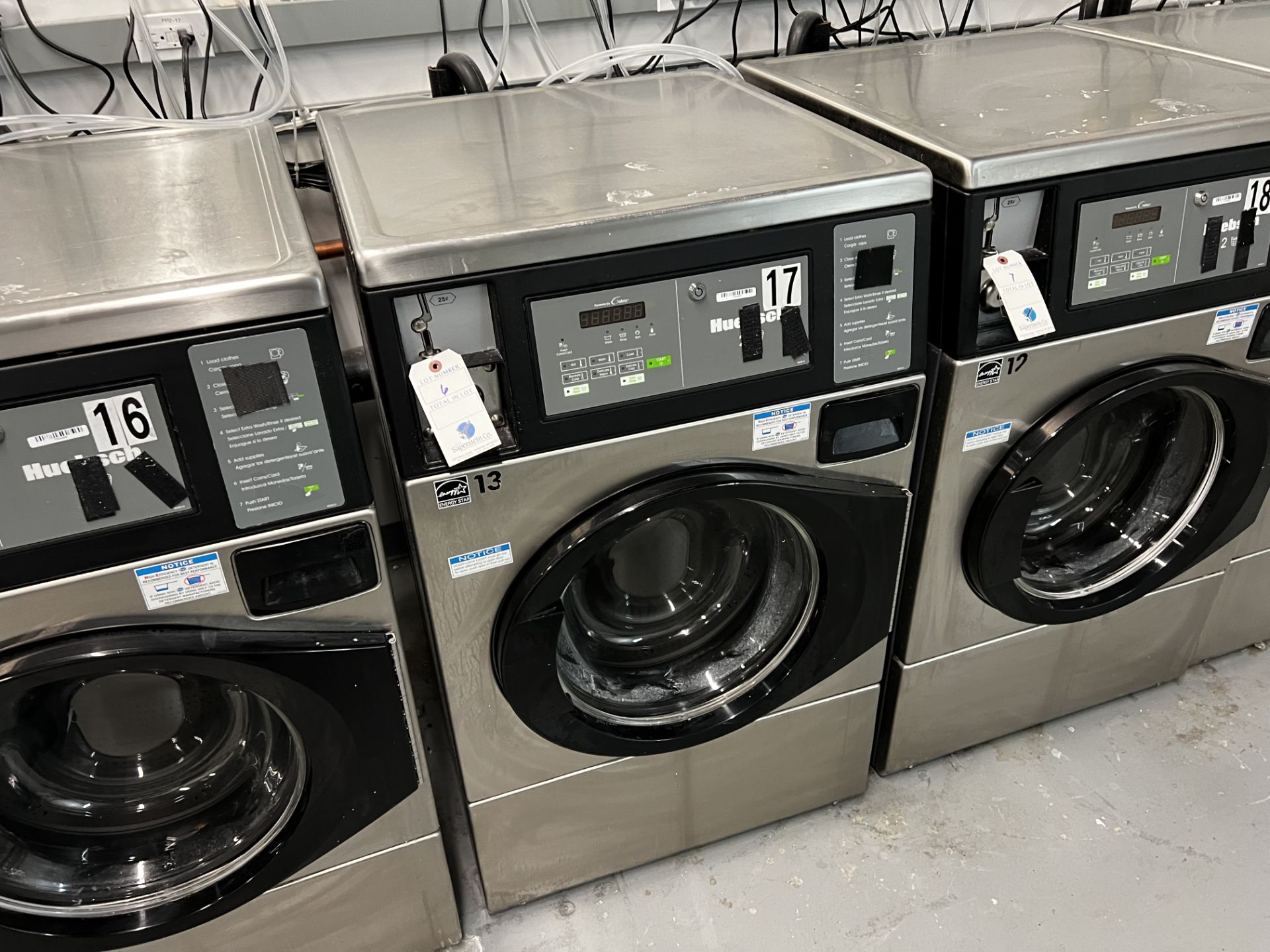 Huebsch Model:HFNKCASP113TN01, Slate/SS, Galaxy 600 Control, Commercial Washing Machine
