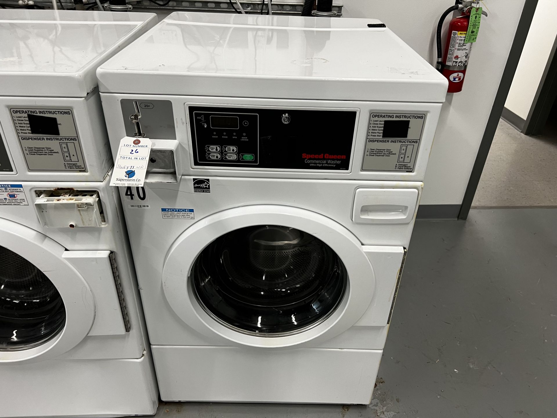 Speed Queen Model:HWFT71WN, SS Int. 18lb Commercial Washing Machine