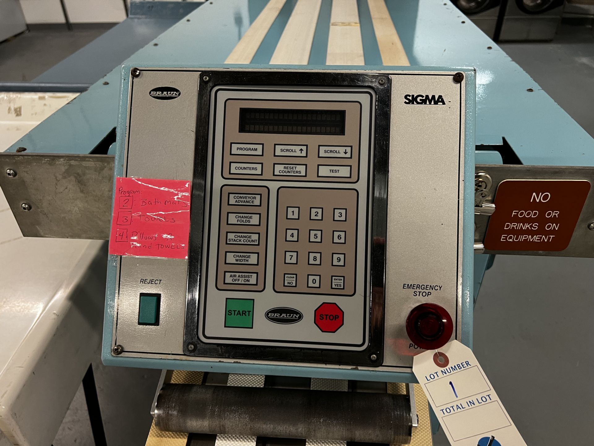 Braun Model: SPFRFM Single Lane, 2 Crossfold, Electro/Pneumatuc Small Piece Folder/Sorter, 3Ph, SN: - Bild 2 aus 3