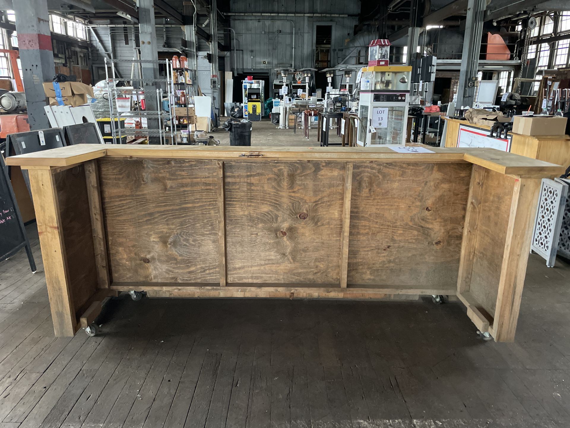 8' All Wood Portable Service Bar - Image 2 of 3