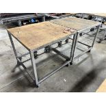 Lot of (2) Work Carts, 40" x 40"