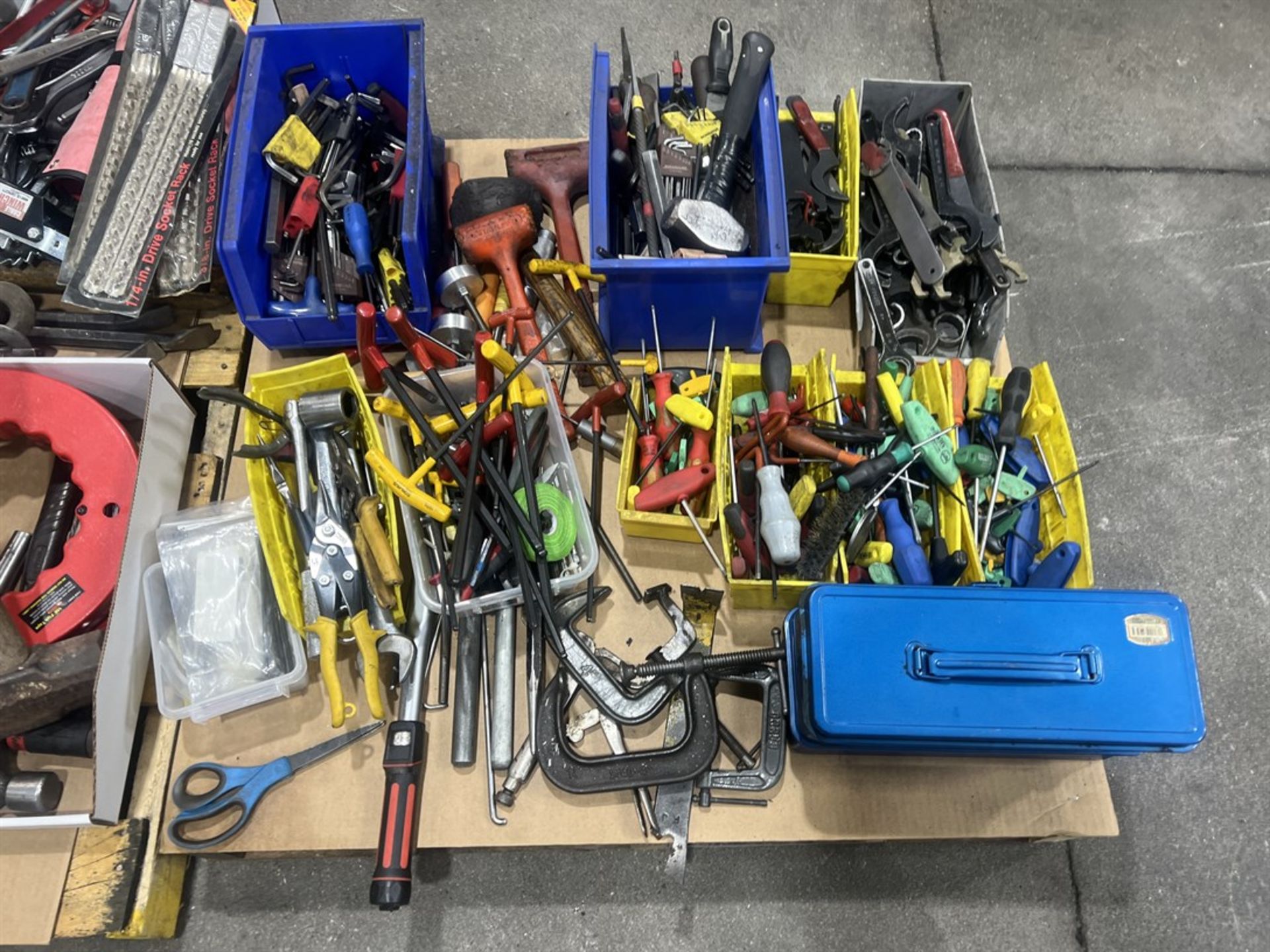 Lot of Assorted Hand Tools Including Sockets, Dead Blows, Allen Keys, Combination Wrenches, Pry - Image 2 of 3