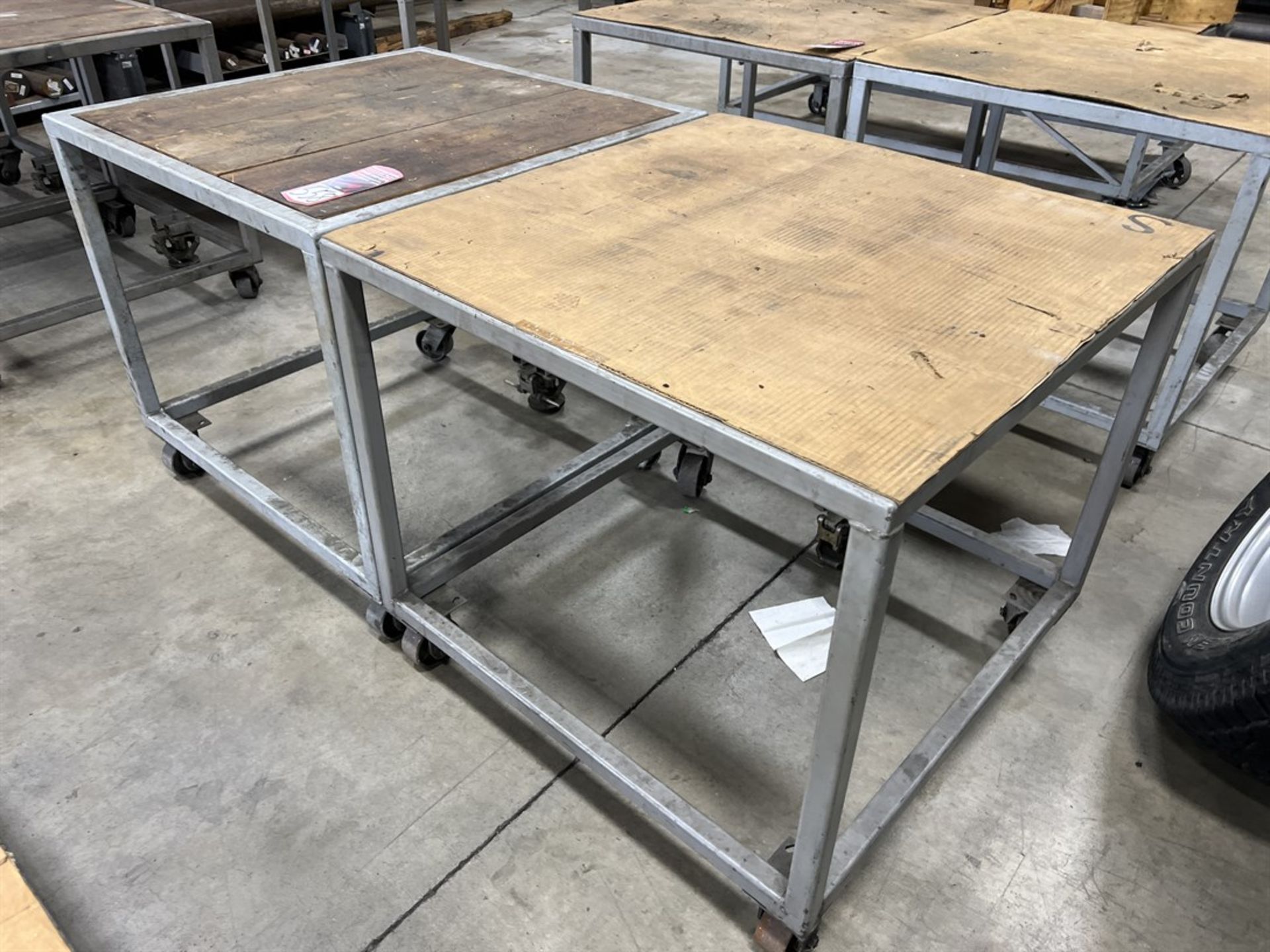 Lot of (2) Work Carts, 40" x 40" - Image 2 of 2