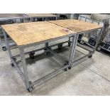 Lot of (2) Work Carts, 40" x 40"