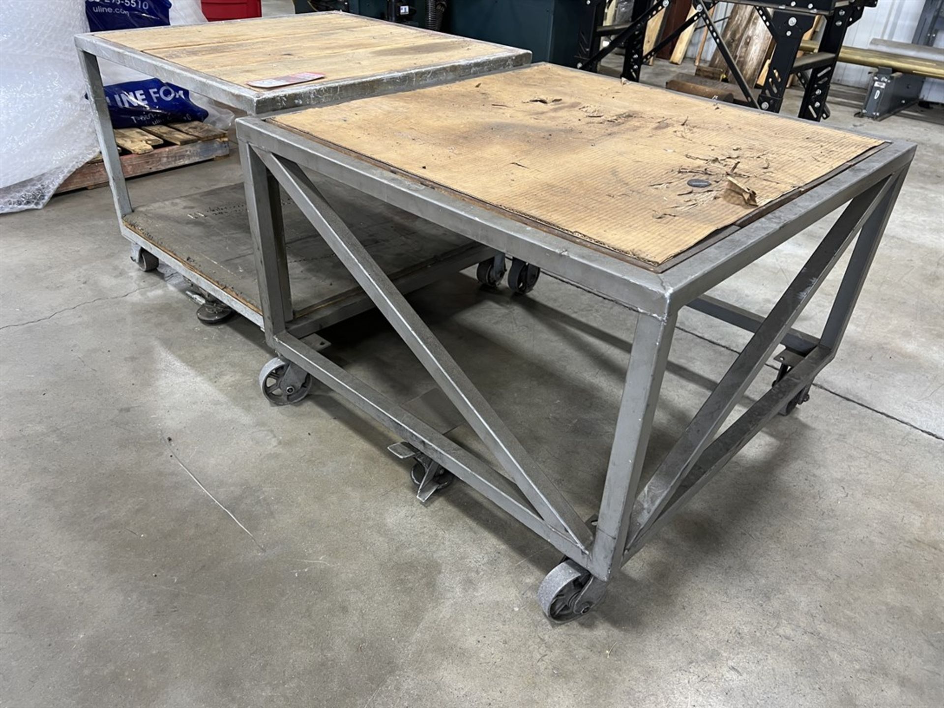 Lot of (2) Work Carts, 40" x 40" - Image 2 of 2