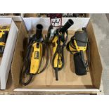 Lot Comprising (2) DEWALT DWE4011 4-1/2" Angle Grinder and (1) DEWALT DWE6423 Orbit Palm Sander