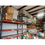 Lot of (6) Sections of Pallet Racking, (1) 11' Upright, (4) 15' Upright, (2) 13' Uprights, 8'