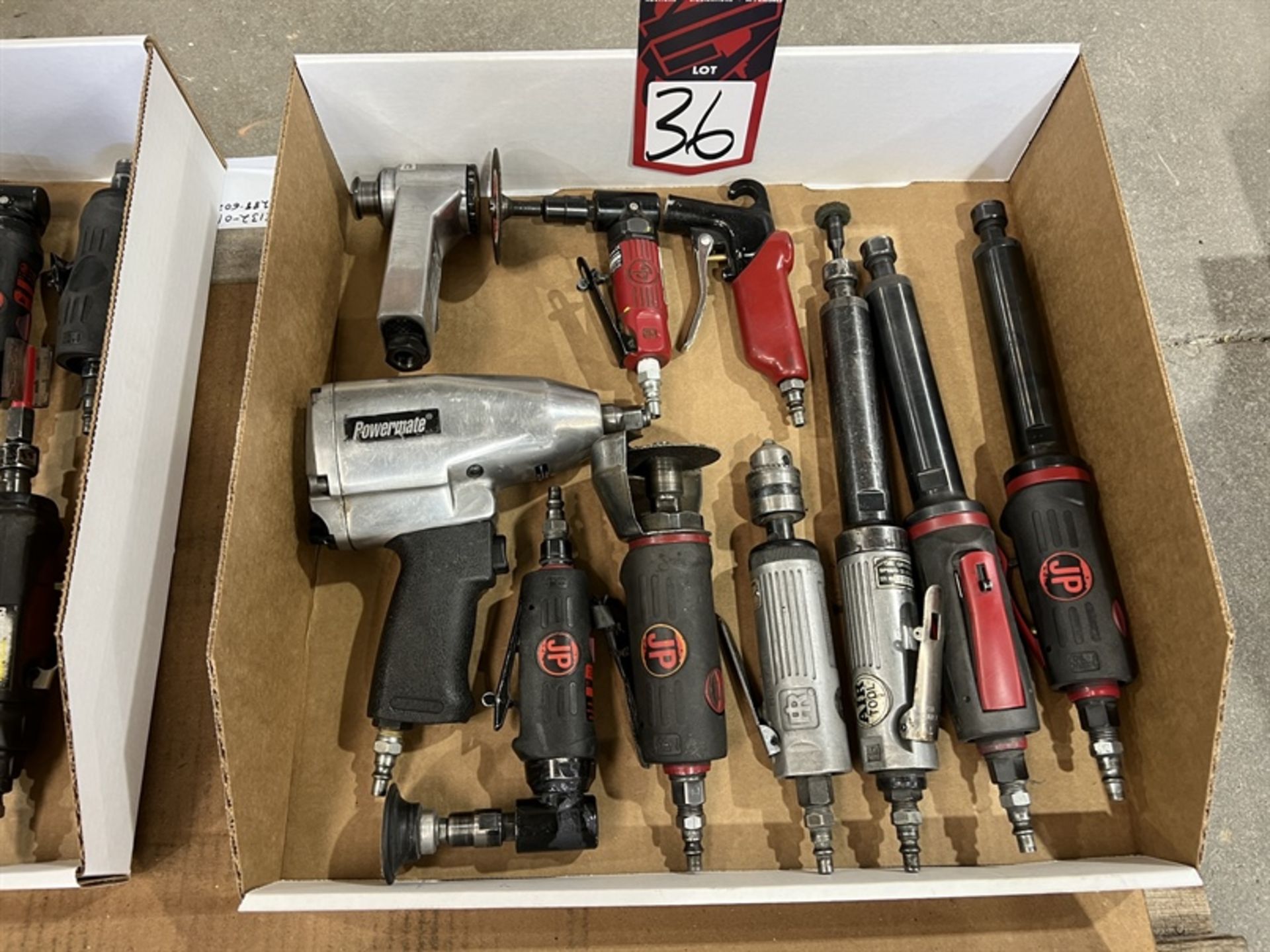 Lot of (10) Assorted Pneumatic Tools