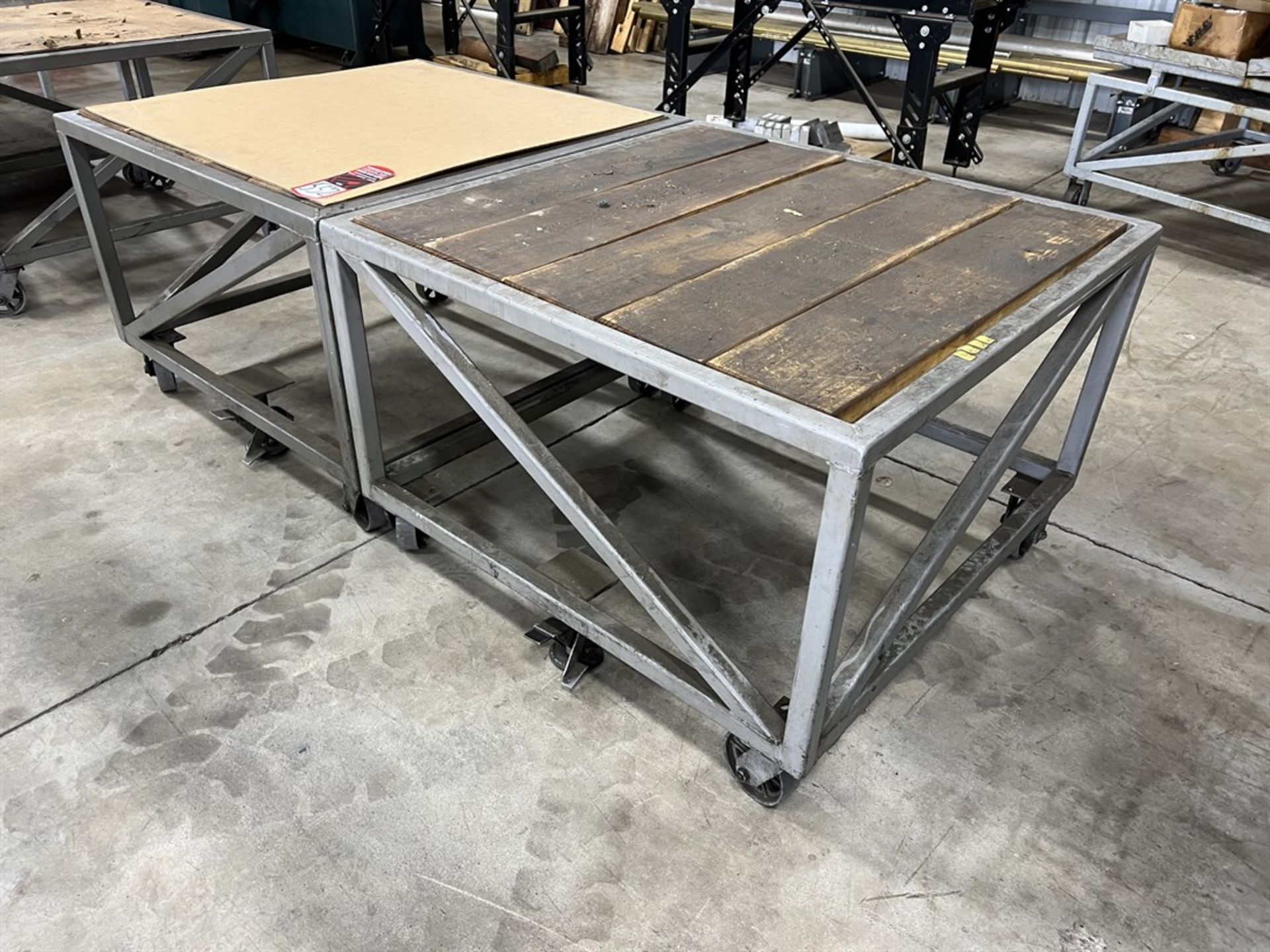 Lot of (2) Work Carts, 40" x 40" - Image 2 of 2