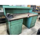 LISTA 30" x 72" Wood Top Work Bench w/ 5" Bench Vise