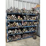 Stock Rack w/ Assorted Bar Stock Including 2-1/4" 4340, 3" 4340, 3-1/4" 4340, and 3-1/2" 4340, and