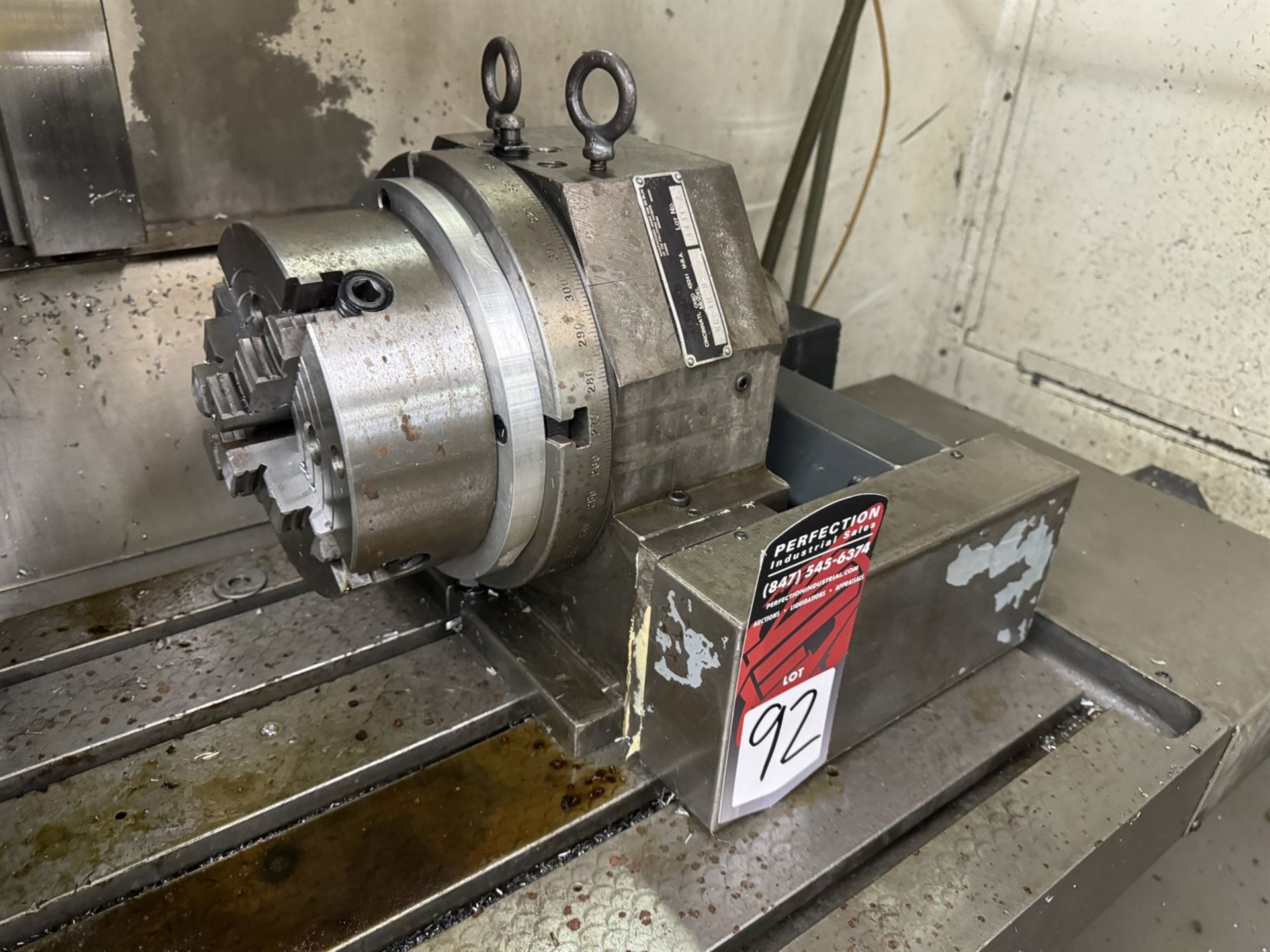 TROYKE NC-10-B 10" 4th Axis w/ 8" 4-Jaw Chuck (Machine Shop)