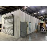 Paint Room, Approx 40' x 70', w/ 250' of Conveyor, (6) Heaters for Drying, Paint Booth (Wing Shop)