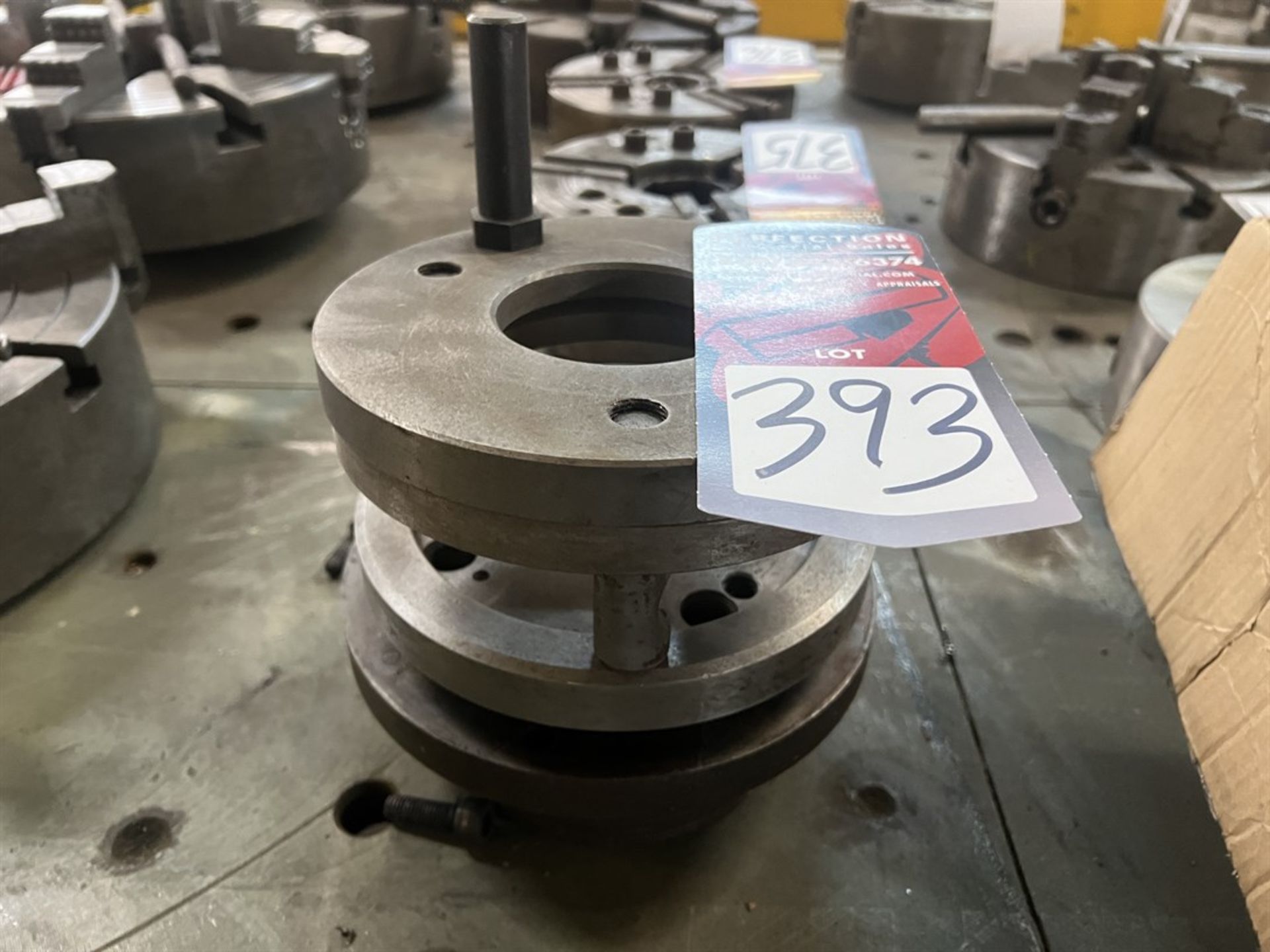 Lot Comprising 7" Drive Plate, 8" Adaptor Plate and 7" Adaptor Plate (Machine Shop)