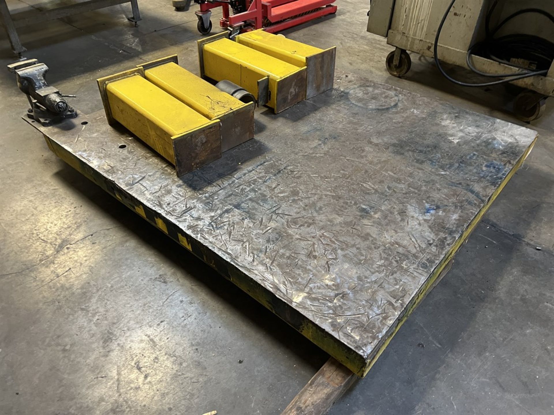 Welding Table, 70" x 77" x 5" w/ 6" Bench Vise (Machine Shop) - Image 3 of 3