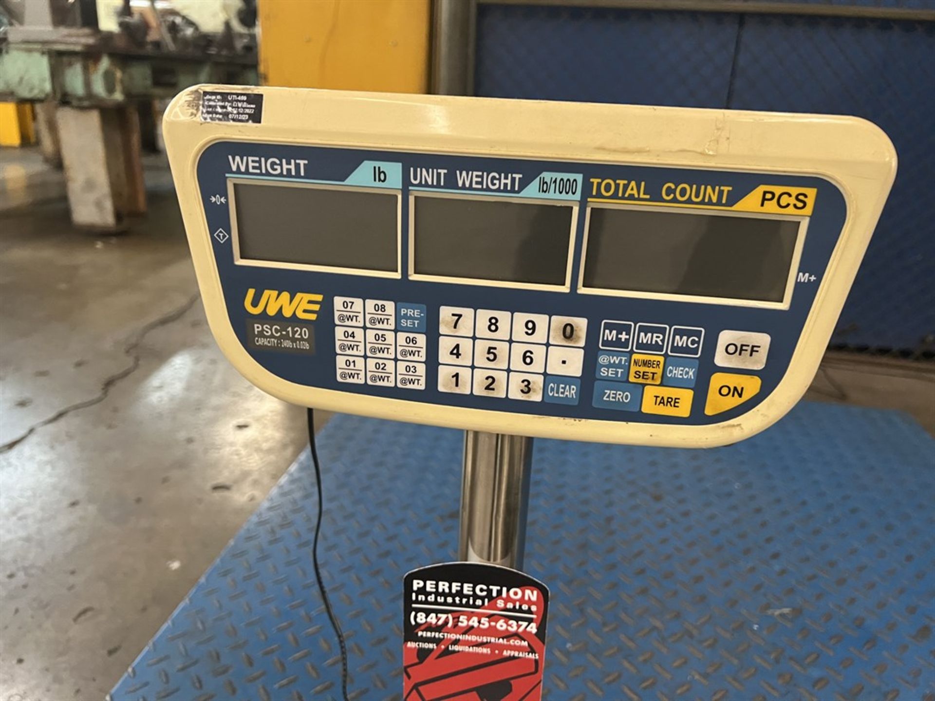 UWE PSC-120 Benchtop Platform Scale/Parts Counter, 240 Lb Capacity (Machine Shop) - Image 4 of 5
