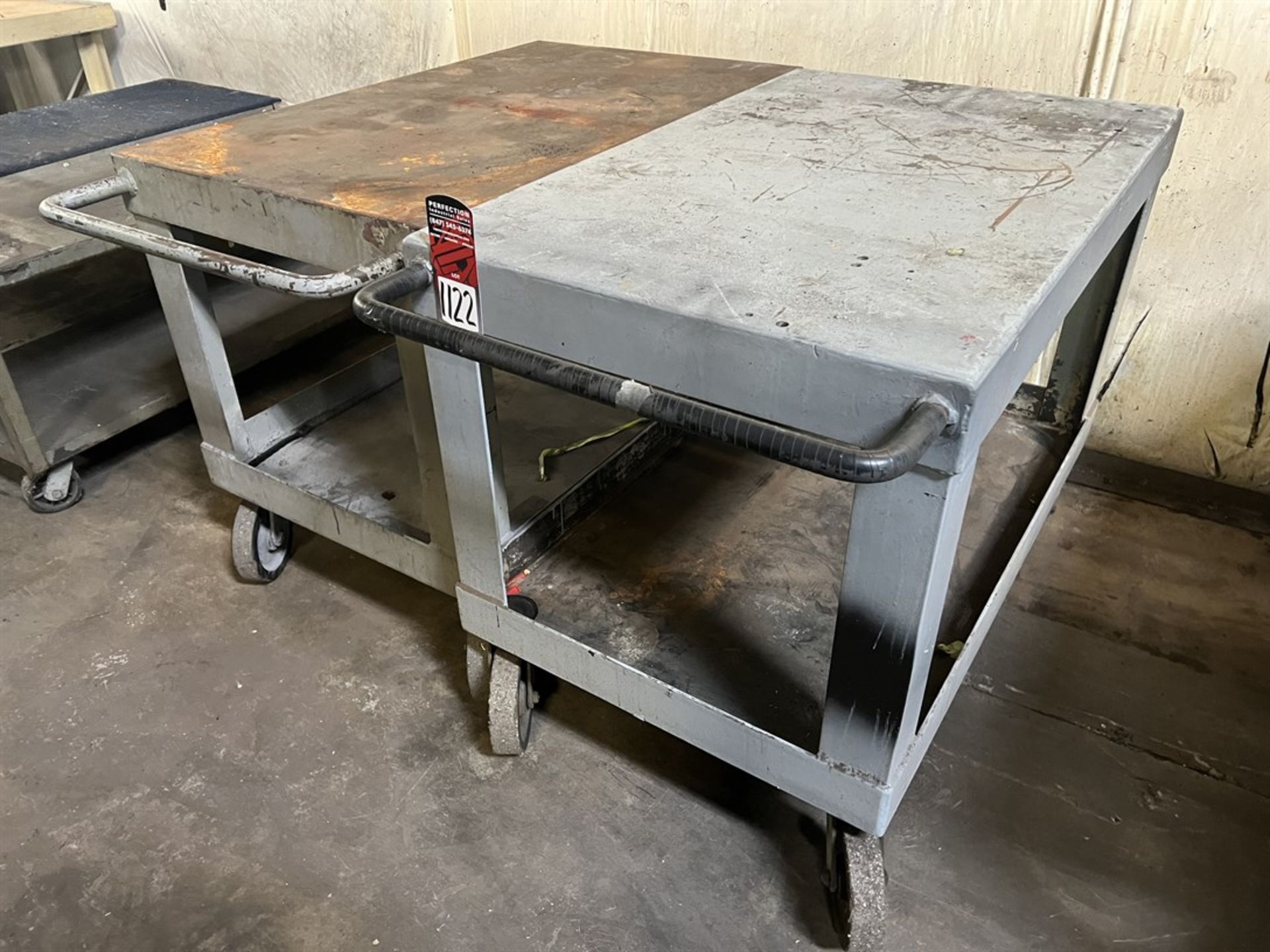 Lot of (2) Shop Carts (Machine Shop)