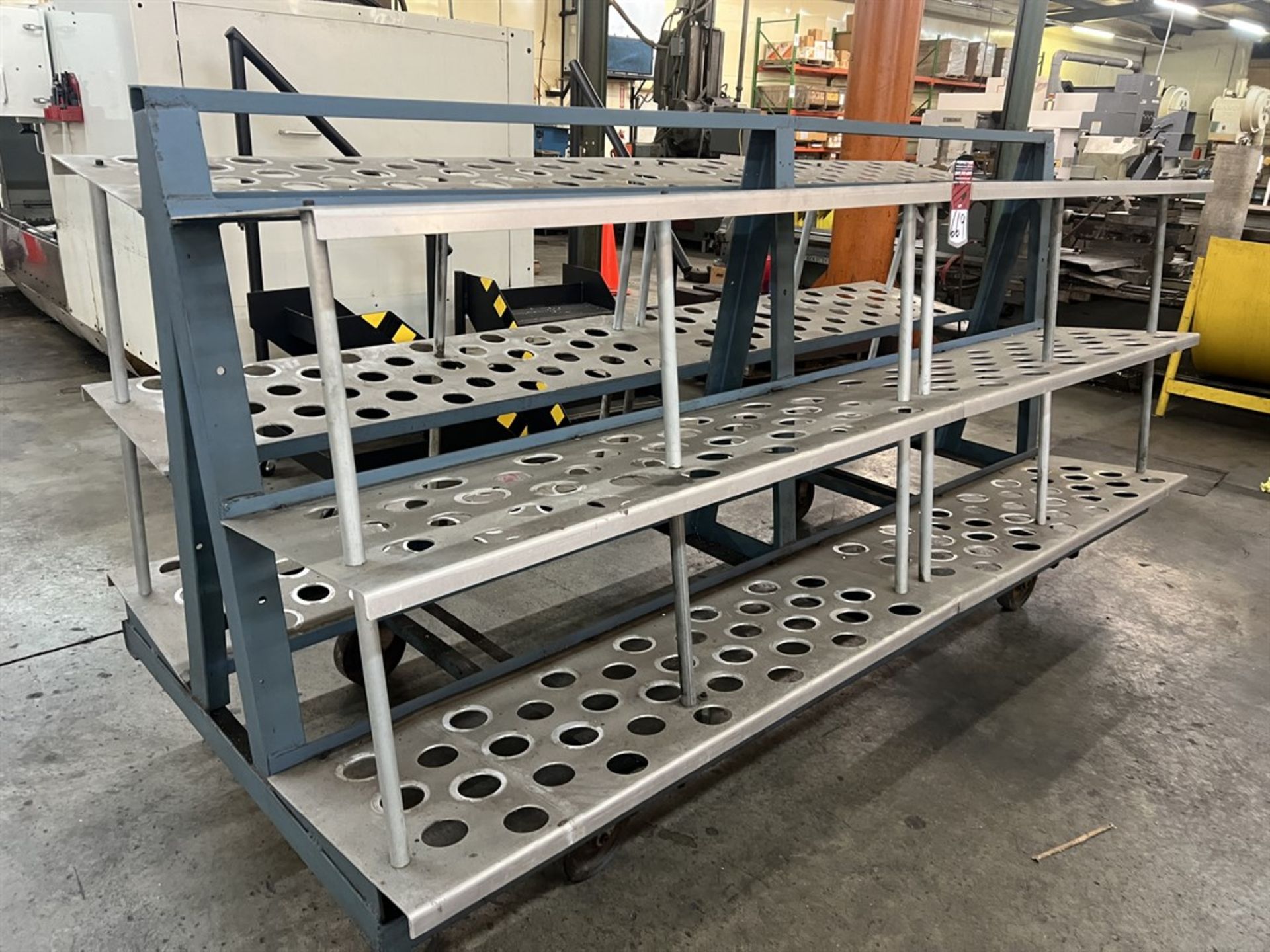 Double Sided 50-Taper Tooling Rolling Rack (Machine Shop)