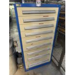 STANLEY VIDMAR 9-Drawer Modular Tool Cabinet, 59"