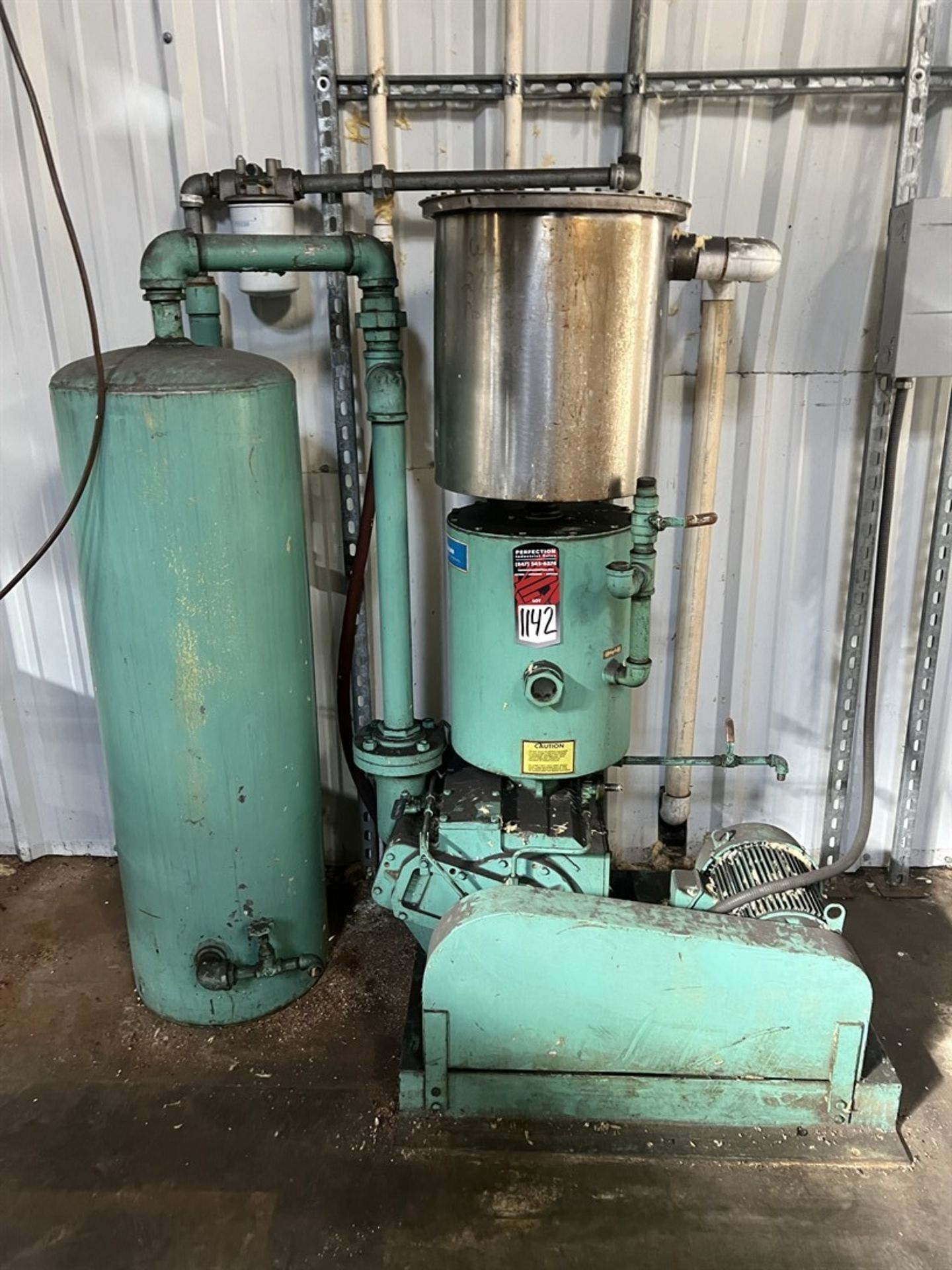 KINNEY KDH-130 High Vacuum Pump, s/n 88-0940, 5 HP (Machine Shop) - Image 2 of 6