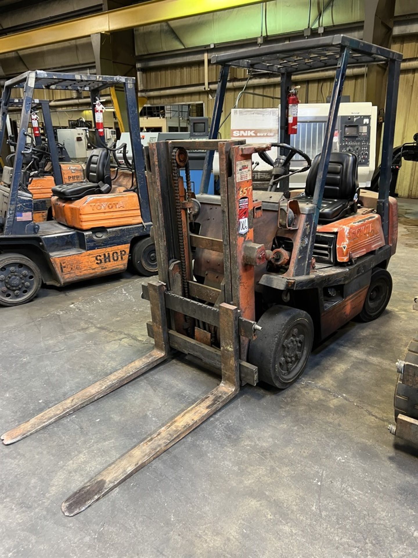 TOYOTA 02-2FDC20 Short Mast LP Forklift, s/n 2FDC25-12572, 4000 Lb Capacity, 2-Stage Mast, OH