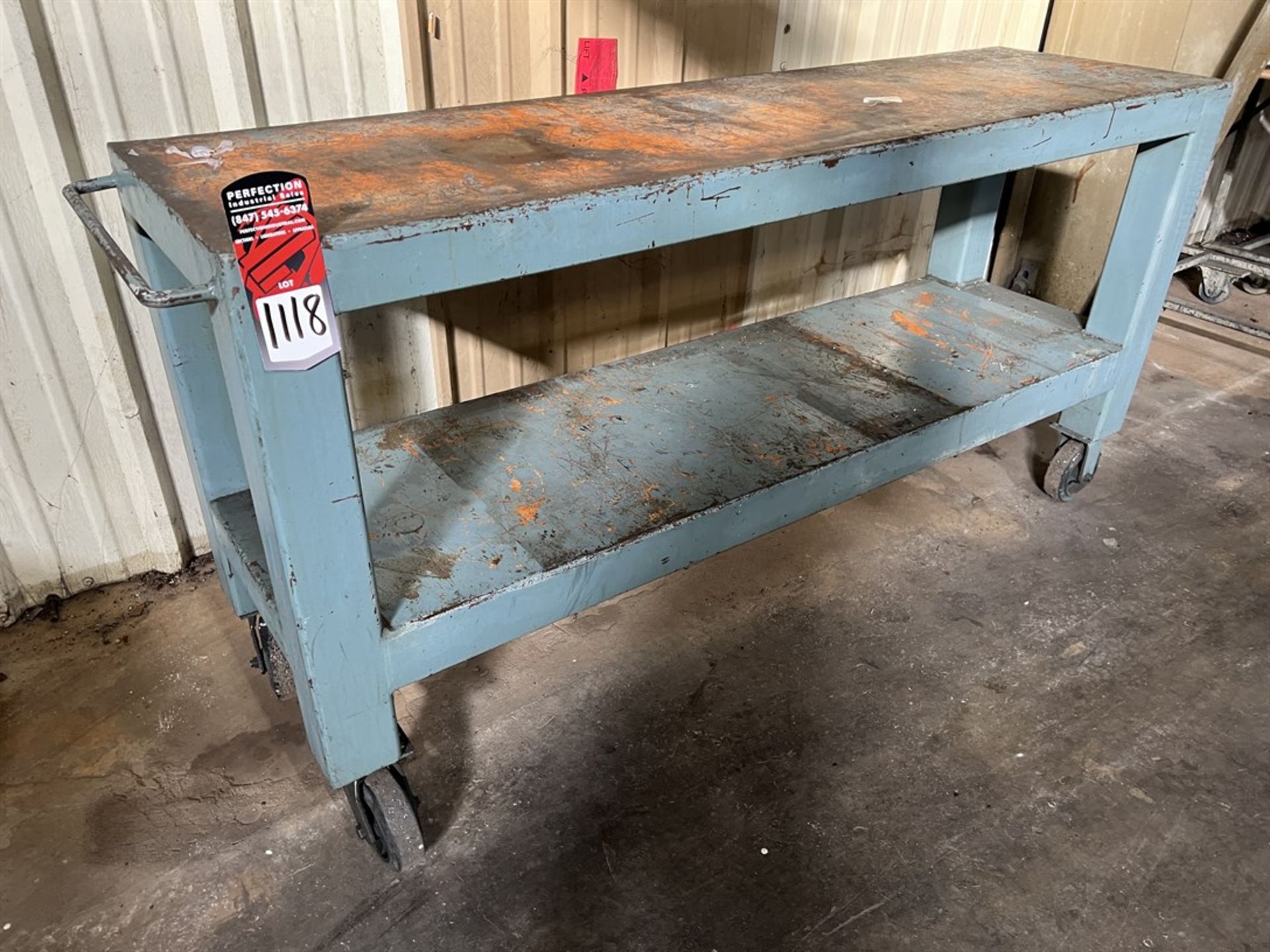 Steel Shop Cart, 21" x 72" (Machine Shop)