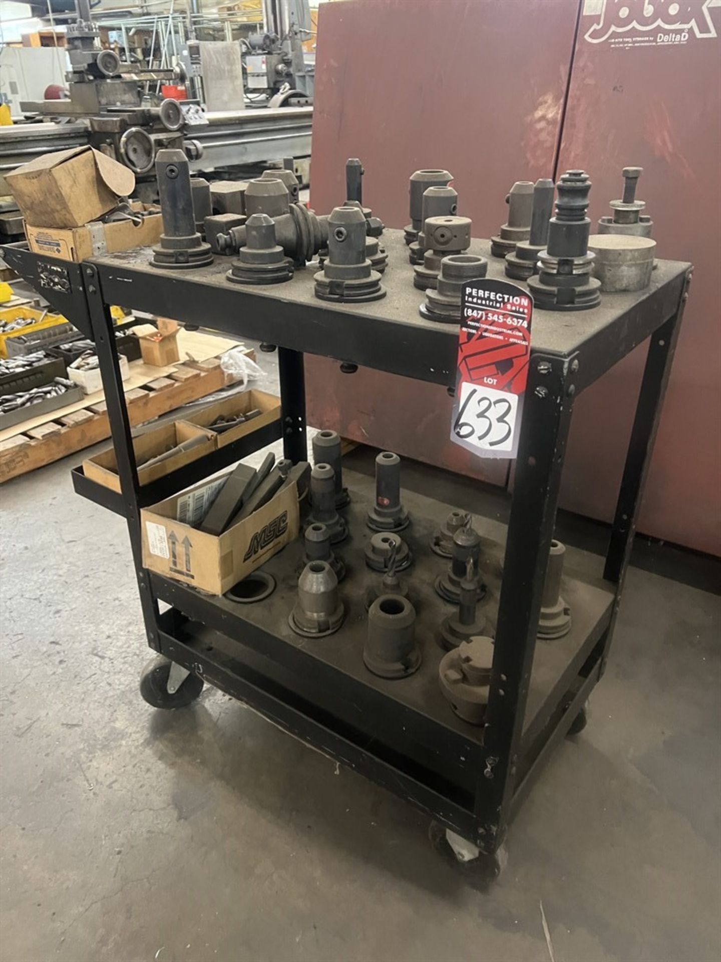 Tooling Cart of CAT 45 Tool Holders (Machine Shop)