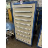 STANLEY VIDMAR 9-Drawer Modular Tool Cabinet, 59"