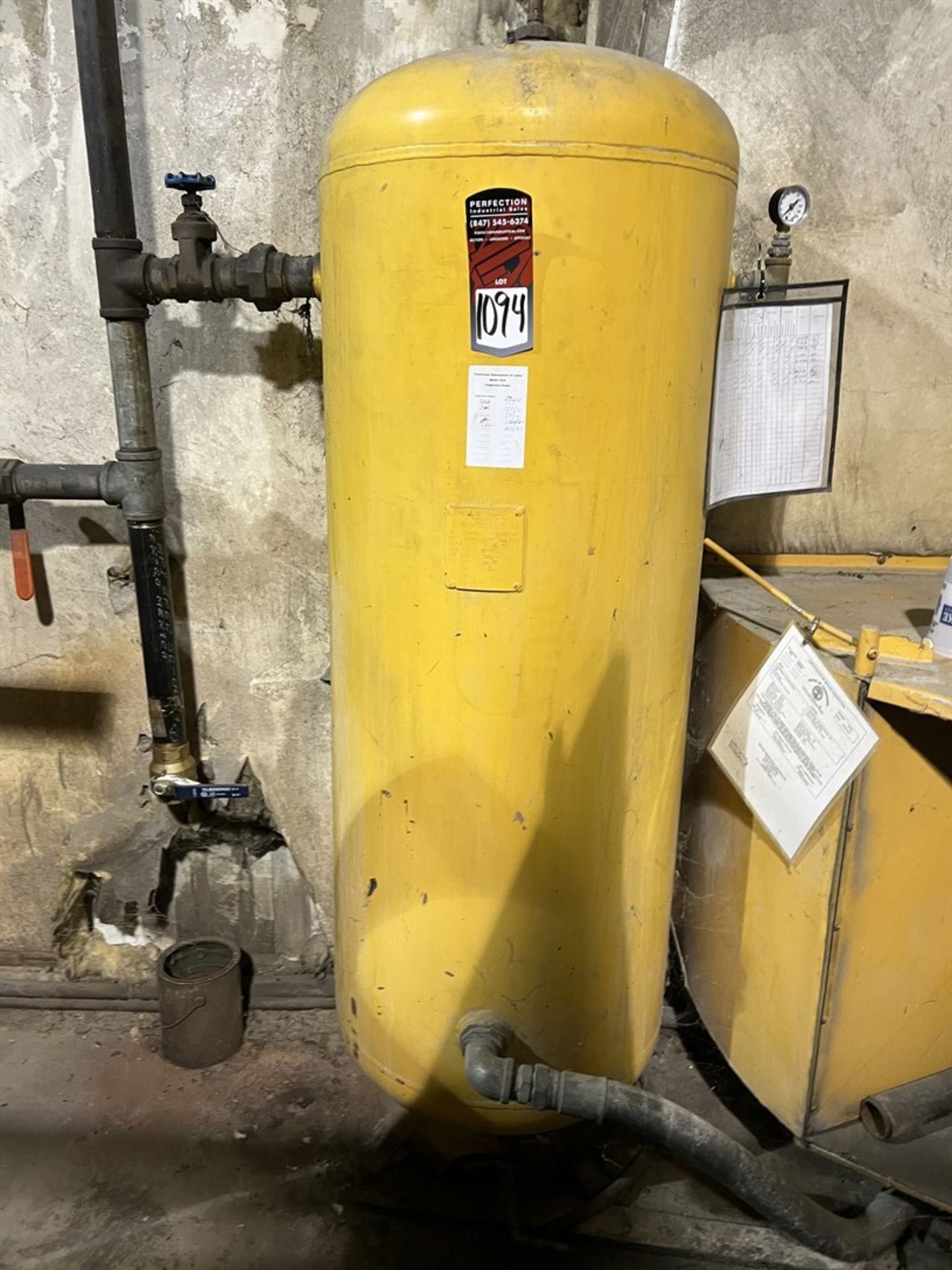 120 Gallon Air Tank (Machine Shop)