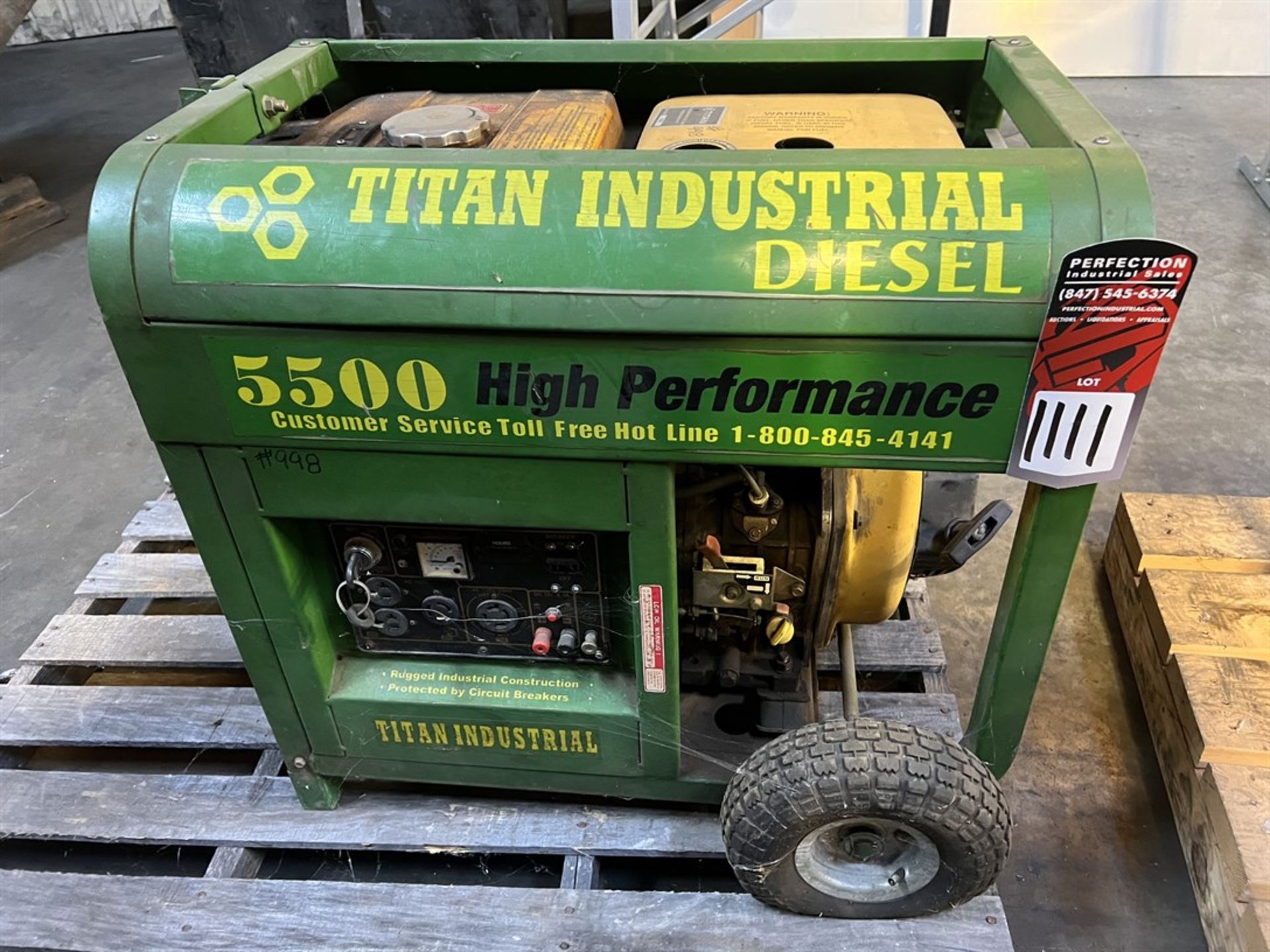 TITAN INDUSTRIAL 5500 High Performance Diesel Generator (Machine Shop) - Image 2 of 5