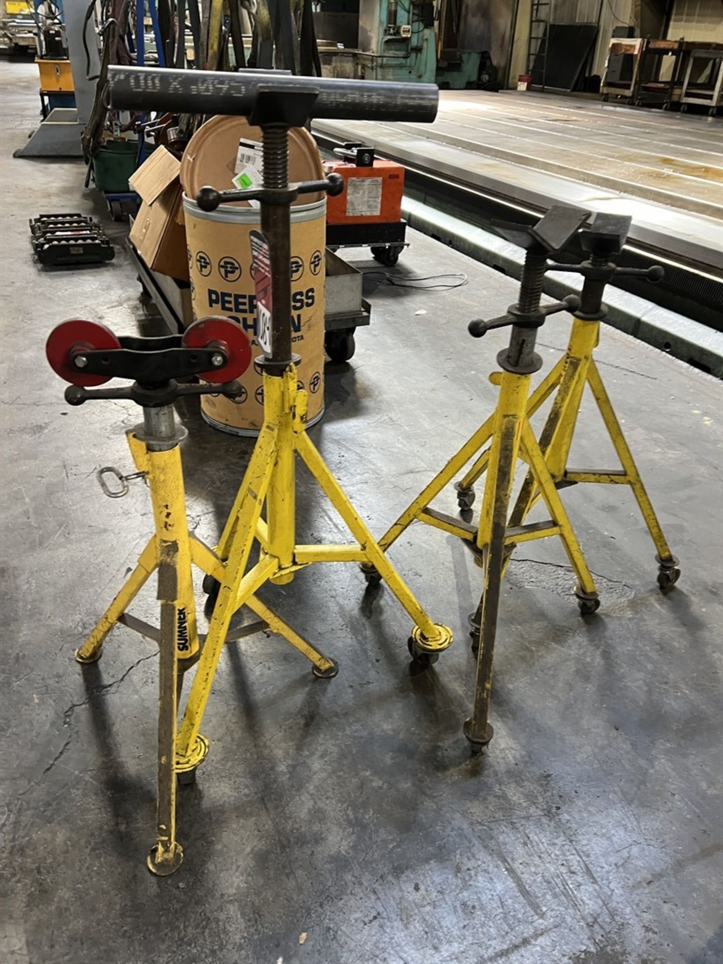 Lot of (5) Assorted Roller Stands (Machine Shop) - Image 3 of 3