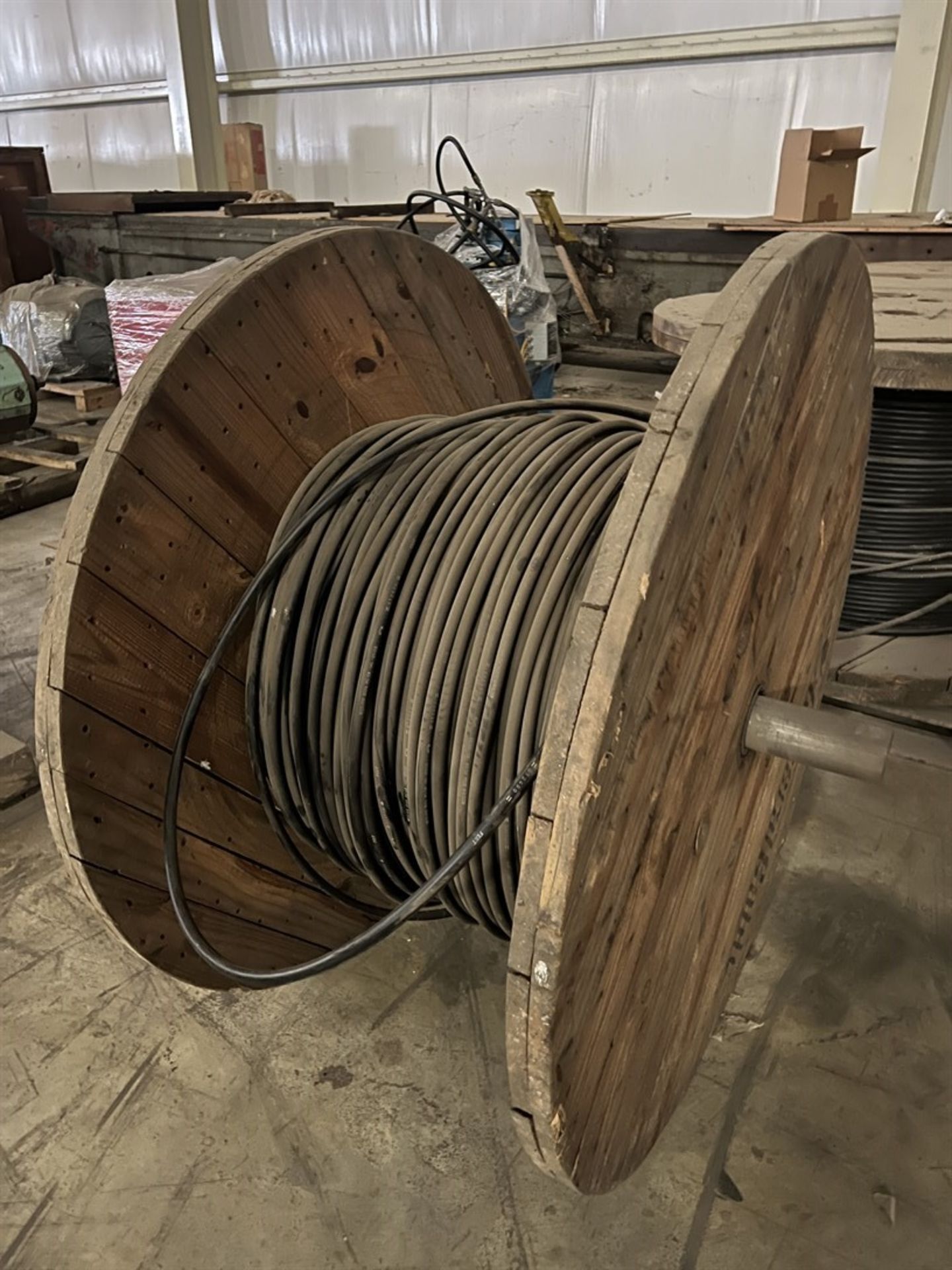 Lot of (3) Large Spools of Cable (Building 5) - Image 2 of 4