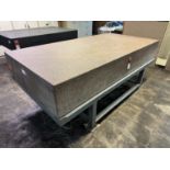 FLEXBAR 48" x 96" x 14" Granite Surface Plate on Heavy Duty Steel Base