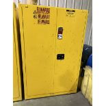 ULINE H-2219S-Y 90 Gallon Flammable Liquids Storage Cabinet (Wing Shop)