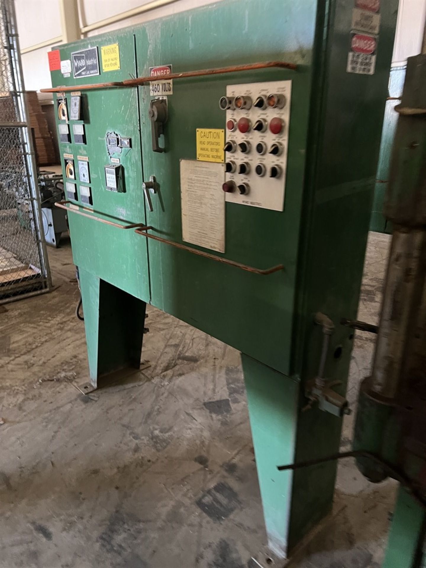 WYARD 113 Ton Hydraulic Press w/ Control Cabinet and 15 HP Hydraulic Unit (Building 5) - Image 4 of 6