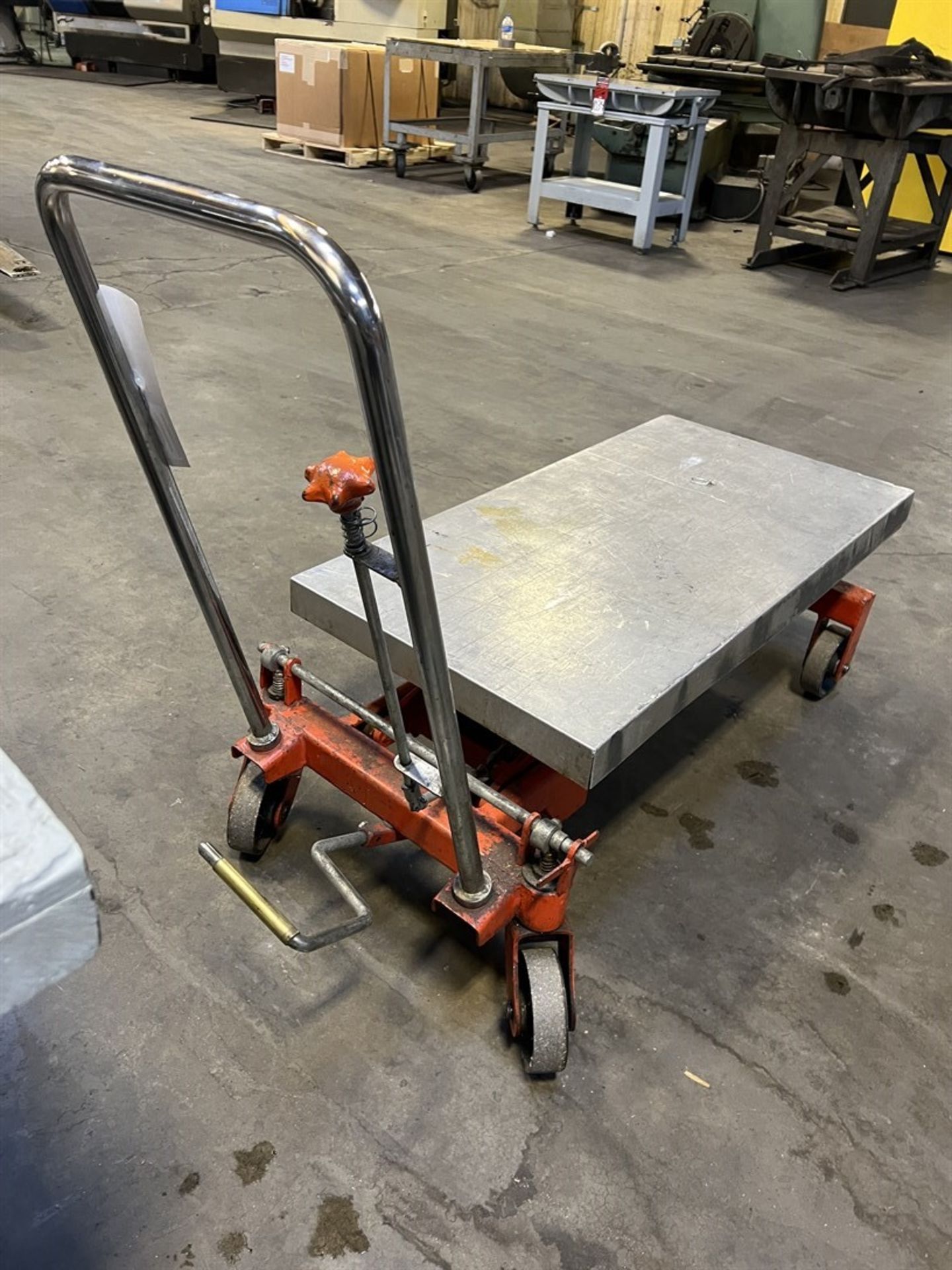 Hydraulic Foot Pedal Lift Cart (Machine Shop) - Image 3 of 3