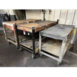 Lot of (3) Shop Carts (Machine Shop)