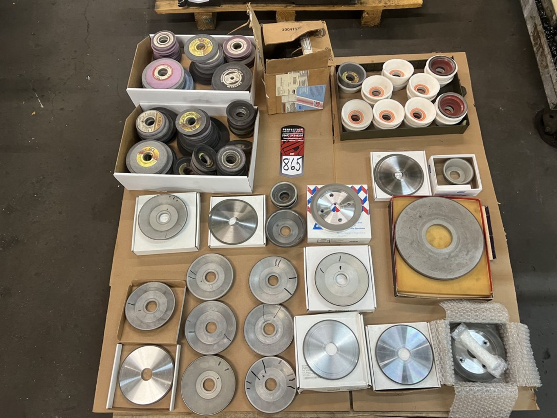 Lot of Assorted Diamond Wheels, Abrasive Wheels and Cup Wheels (Machine Shop)