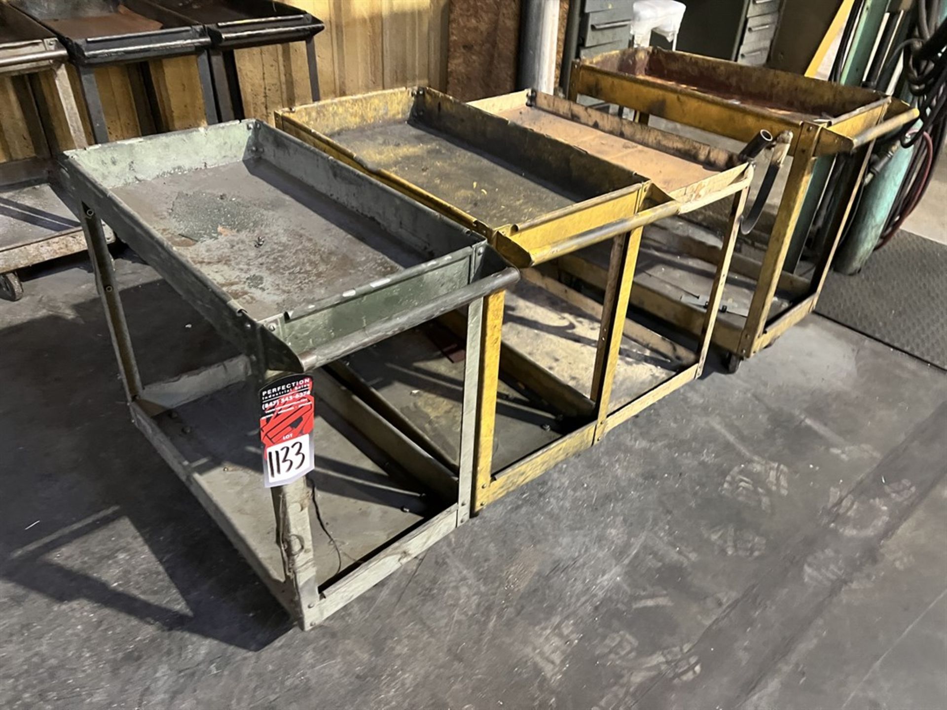 Lot of (4) Shop Carts (Machine Shop)