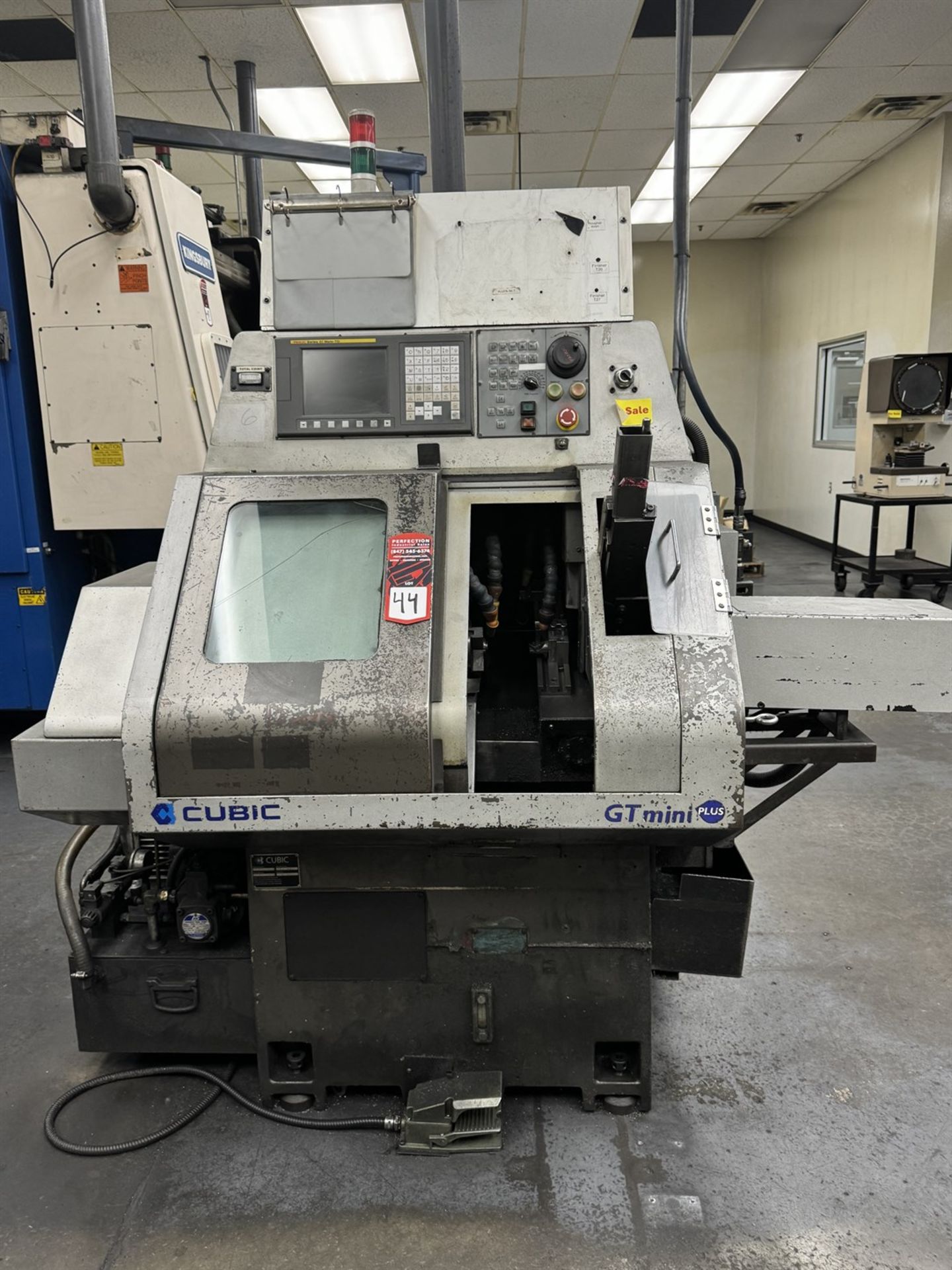 CUBIC GT-MINI Plus CNC Gang Tool Lathe, s/n 8801087, Fanuc Series Oi Mate-TD Control, 60mm Turning D - Image 2 of 9